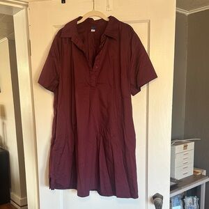 Old Navy Burgundy Dress